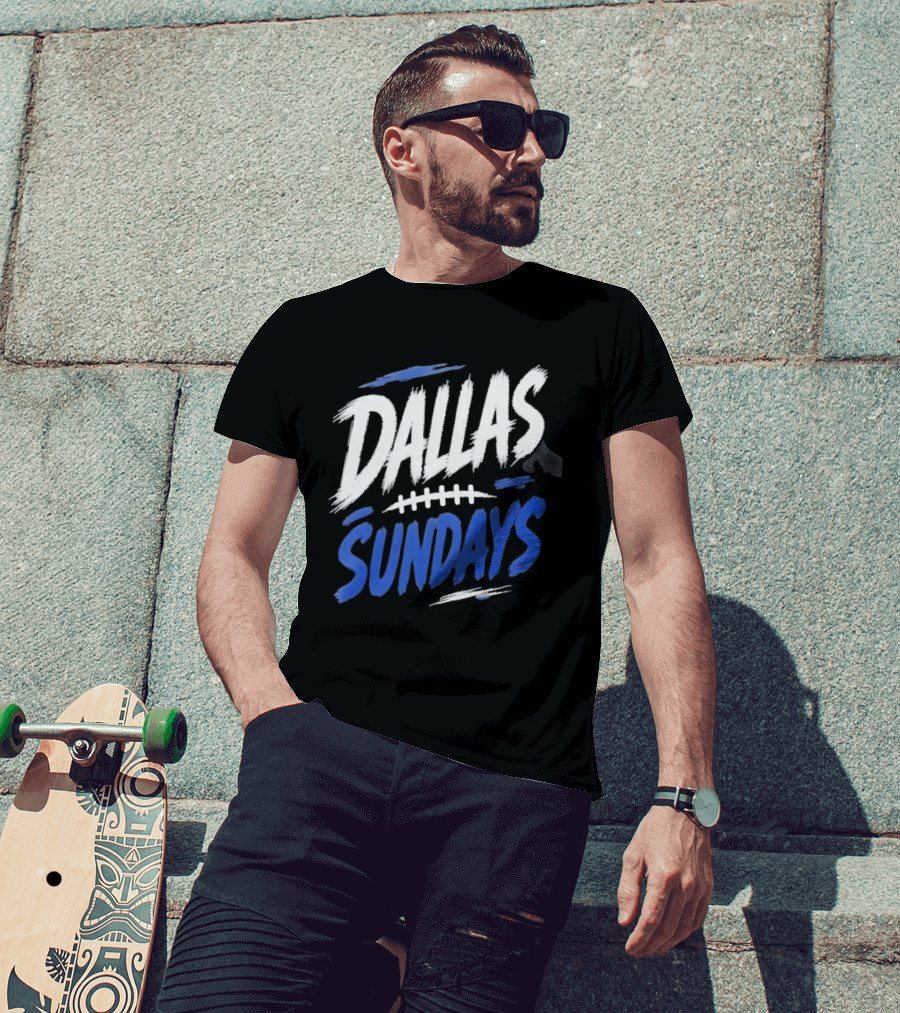 Dallas Sundays Football Brushstroke T-Shirt