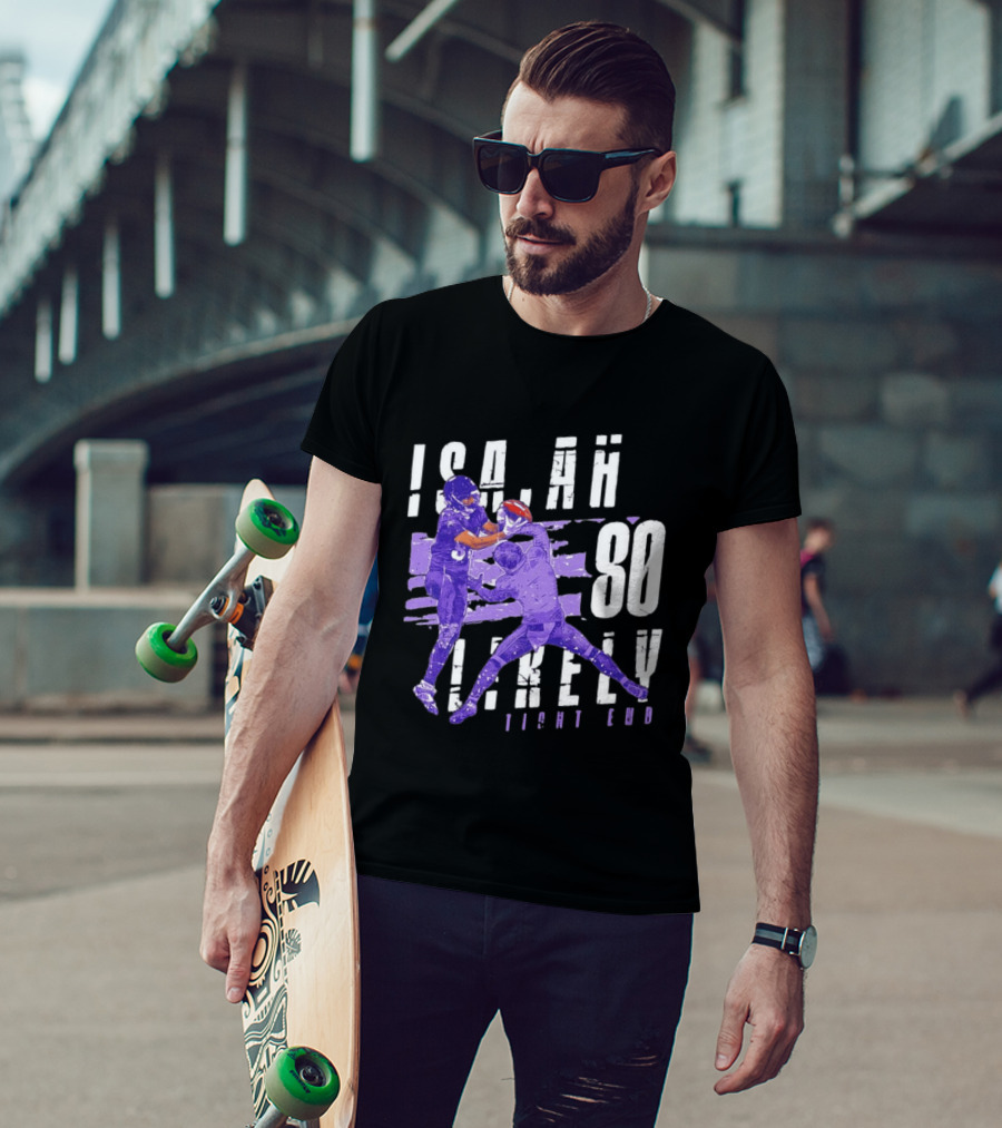 Baltimore Ravens Isaiah Likely 80 Tight End Football Player T-Shirt