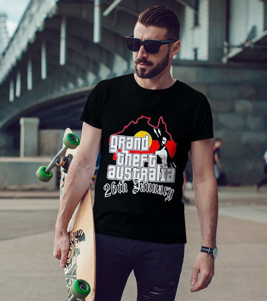 Grand Theft Australia 26th January Map Australian T-Shirt