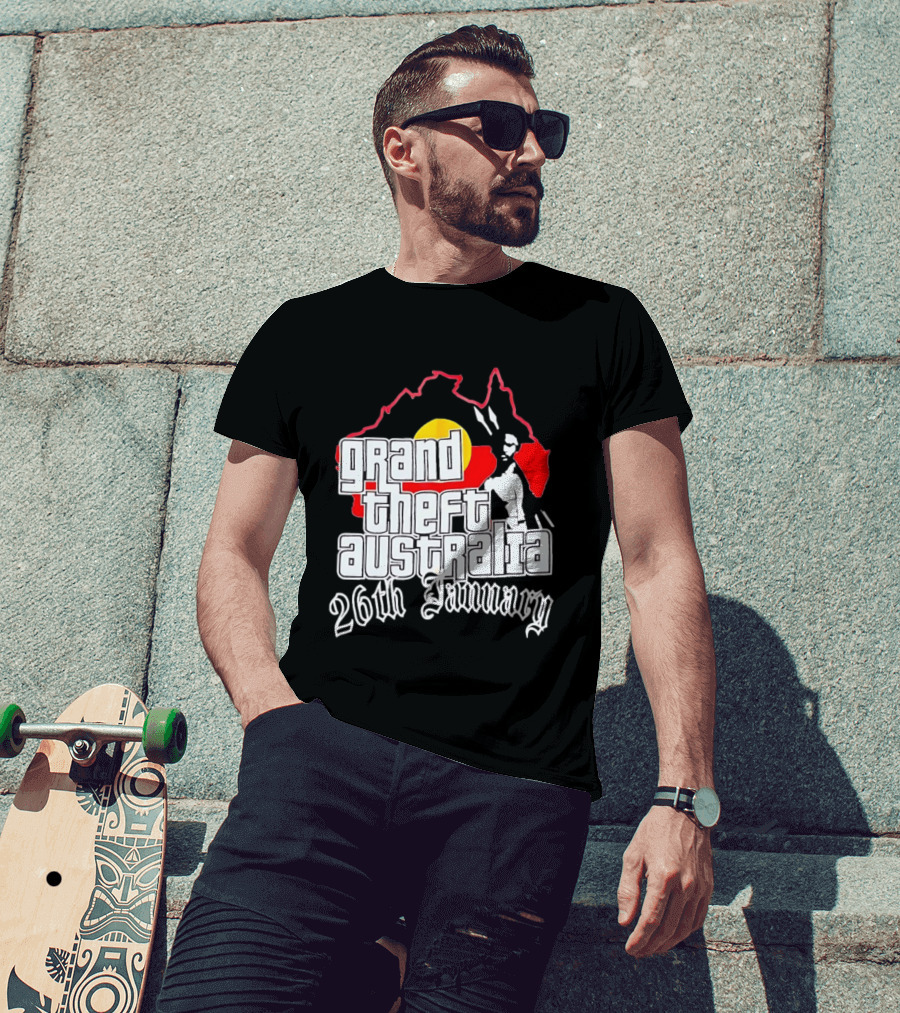 Grand Theft Australia 26th January Map Australian T-Shirt