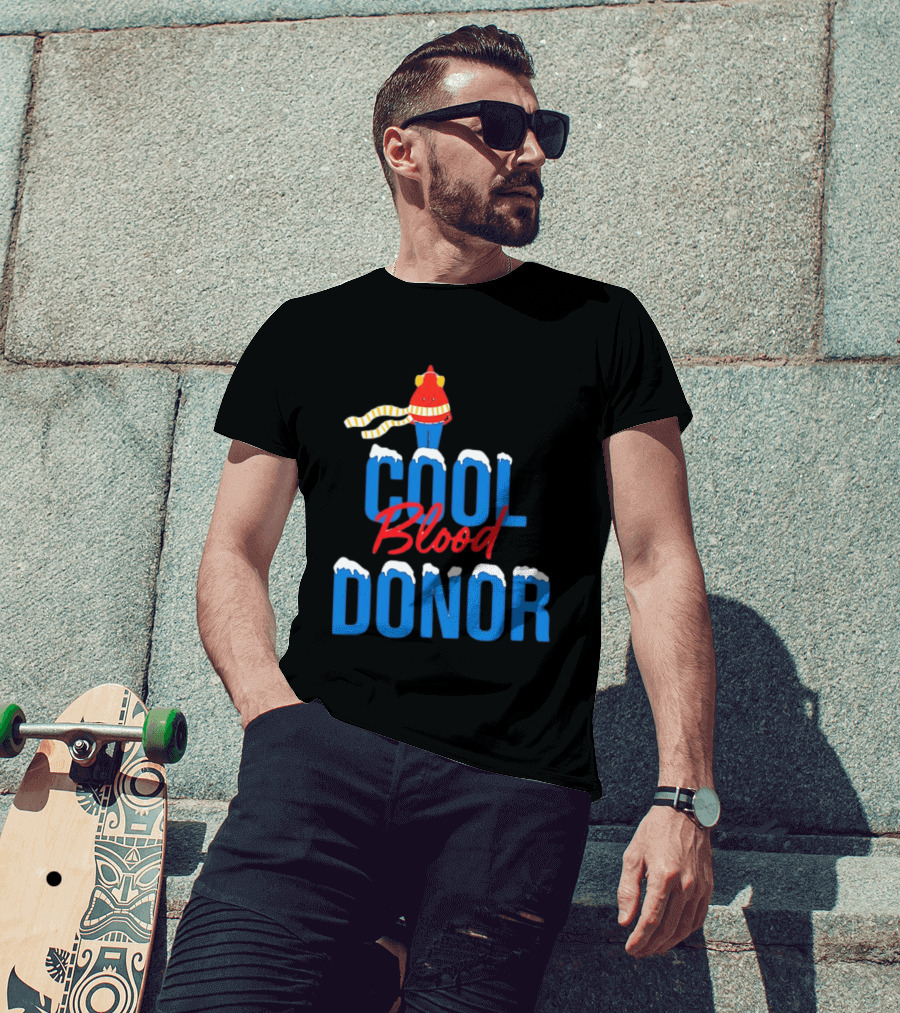 Cool Blood Donor Winter T-Shirt