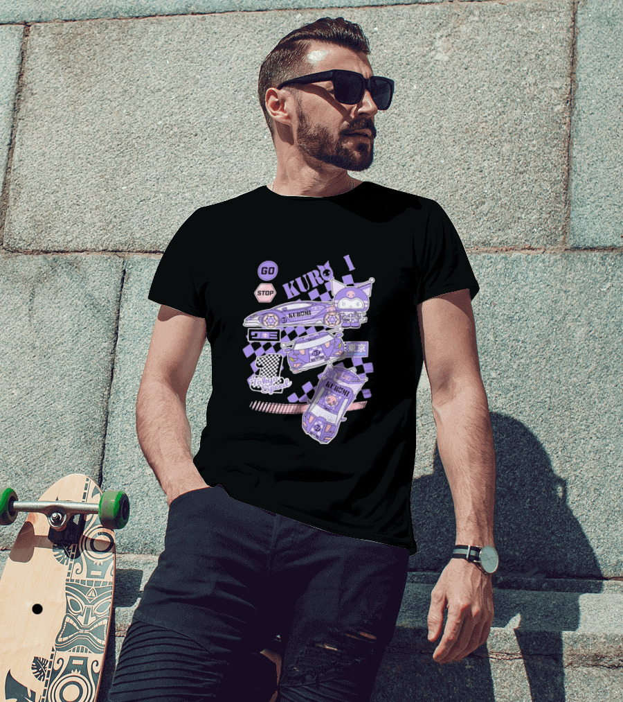 Kuromi Tokyo Speed Racing Number 07 Go Stop T-Shirt