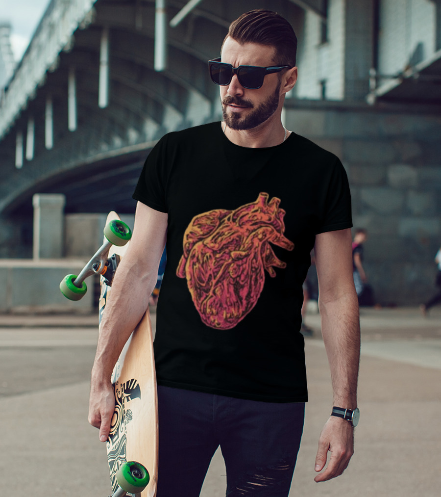 Rise Records The Acacia Strain Gravebloom Black Anatomical Heart T-Shirt