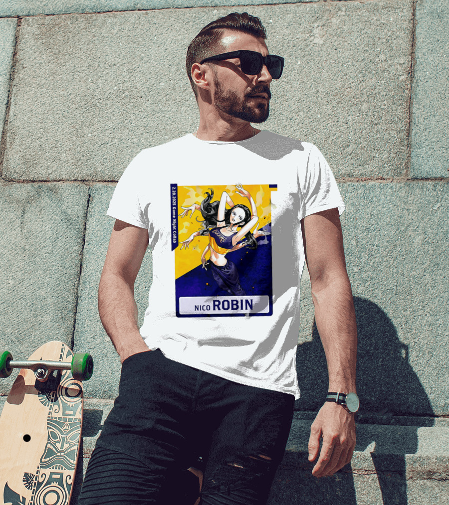 2025 Game Night Collab One Piece X Los Angeles Lakers Nico Robin T-Shirt