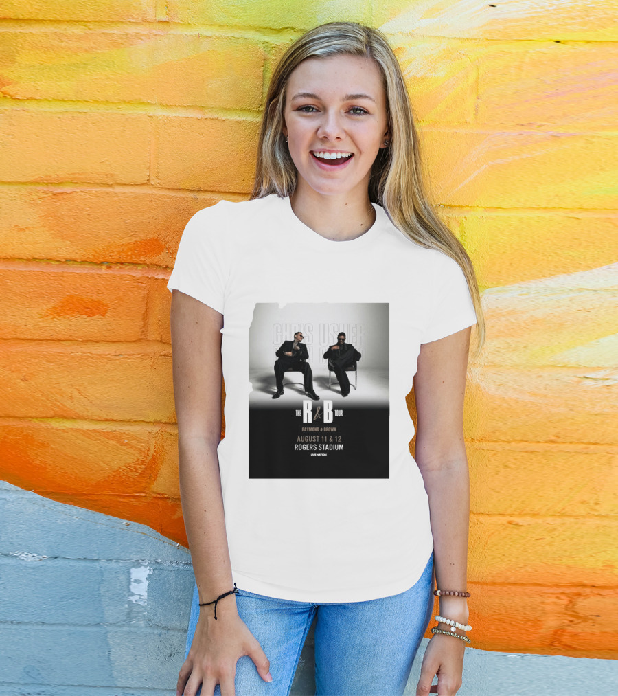 The R&B Tour Chris Usher Raymond Brown August 11 12 Rogers Stadium Live Nation T-Shirt