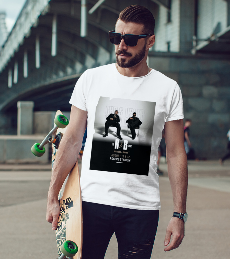 The R&B Tour Chris Usher Raymond Brown August 11 12 Rogers Stadium Live Nation T-Shirt