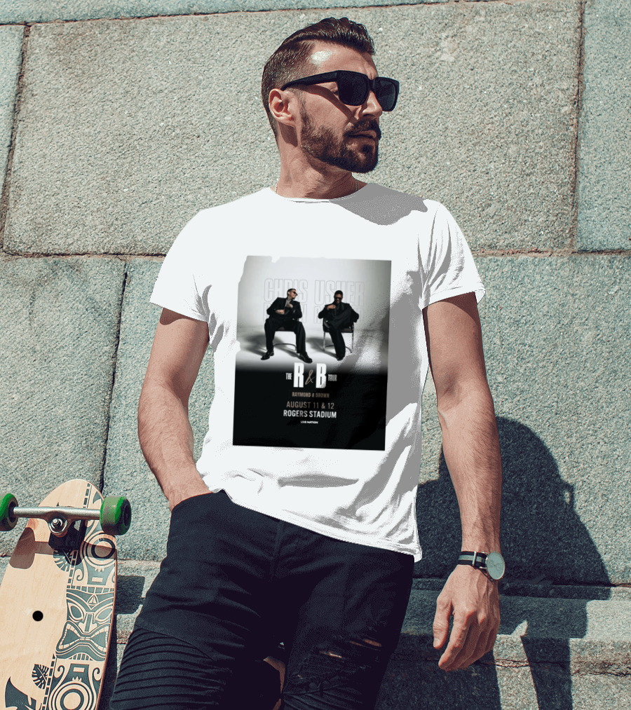 The R&B Tour Chris Usher Raymond Brown August 11 12 Rogers Stadium Live Nation T-Shirt