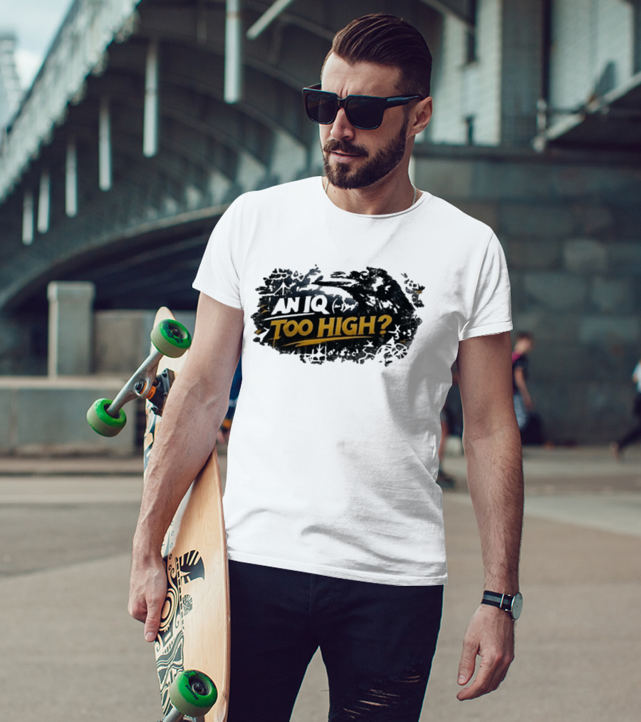 An Iq Too High? Retro Distressed T-Shirt