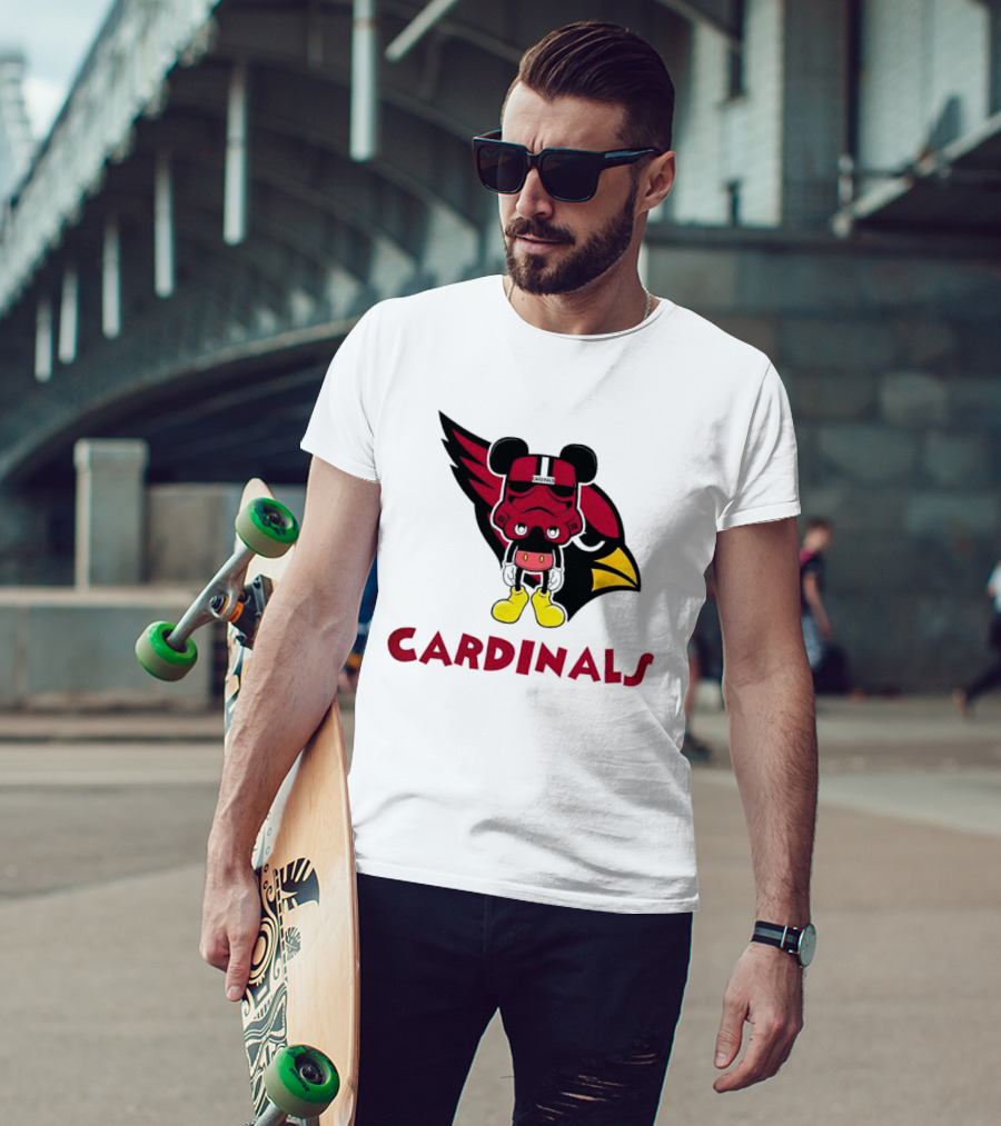Arizona Cardinals Mickey Mouse Stormtrooper T-Shirt