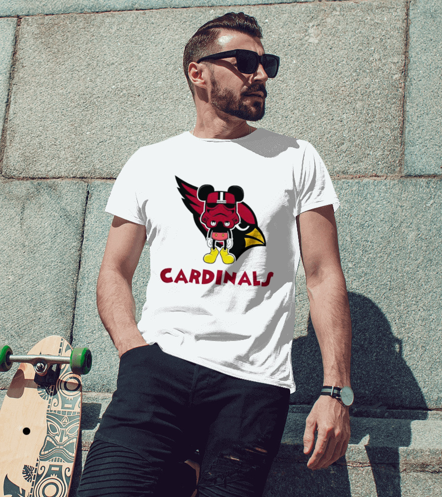 Arizona Cardinals Mickey Mouse Stormtrooper T-Shirt