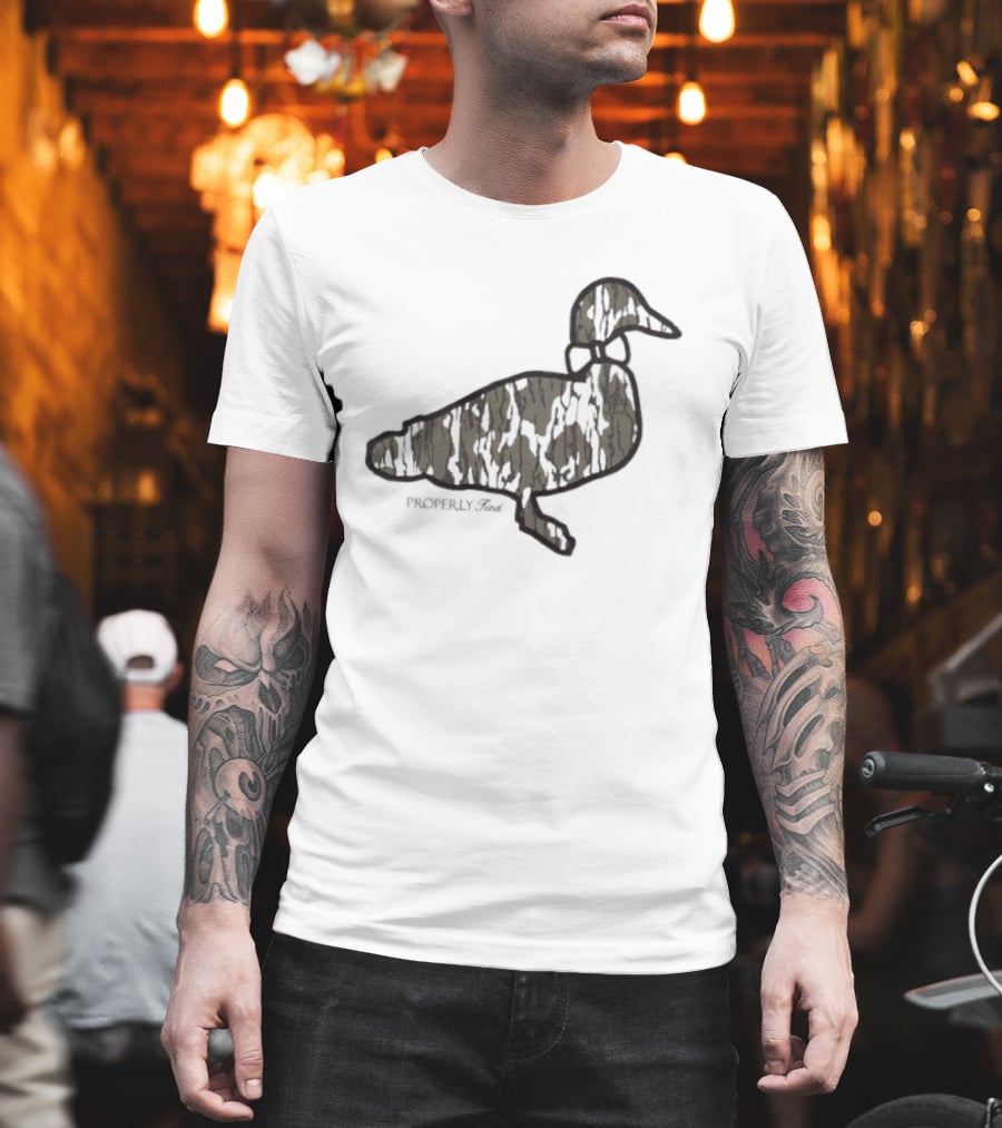 Duck Silhouette Camo Wildlife T-Shirt