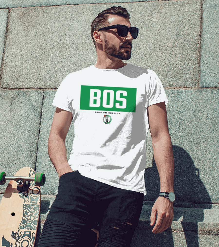 Boston Celtics BOS Crossbar NBA Basketball T-Shirt