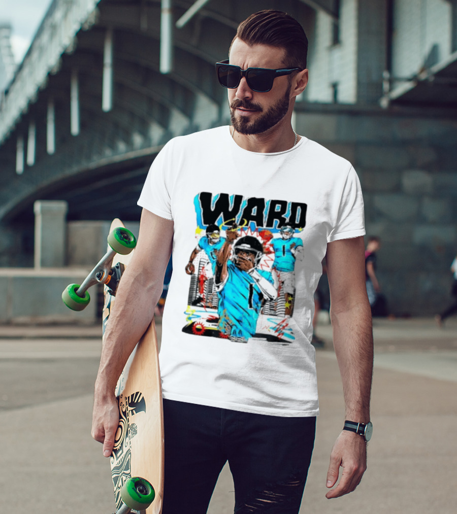 Tennessee Titans Ward Player Cartoon Comic T-Shirt