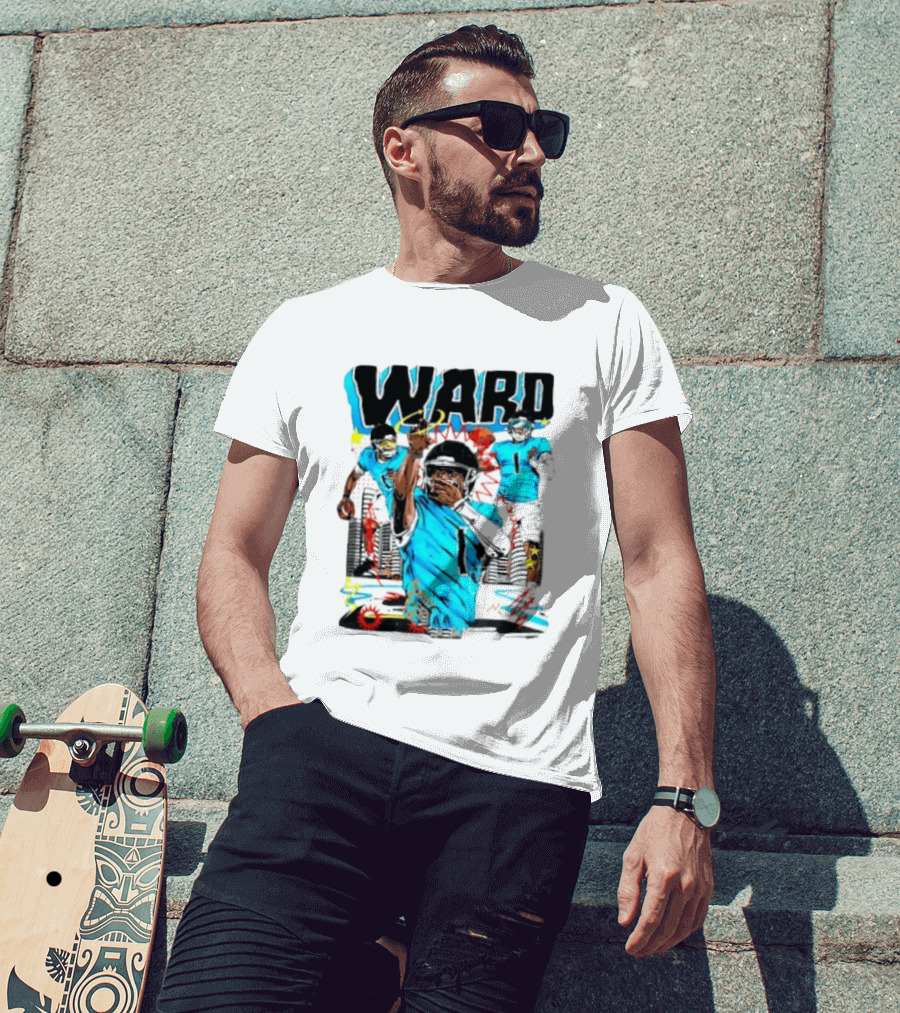 Tennessee Titans Ward Player Cartoon Comic T-Shirt