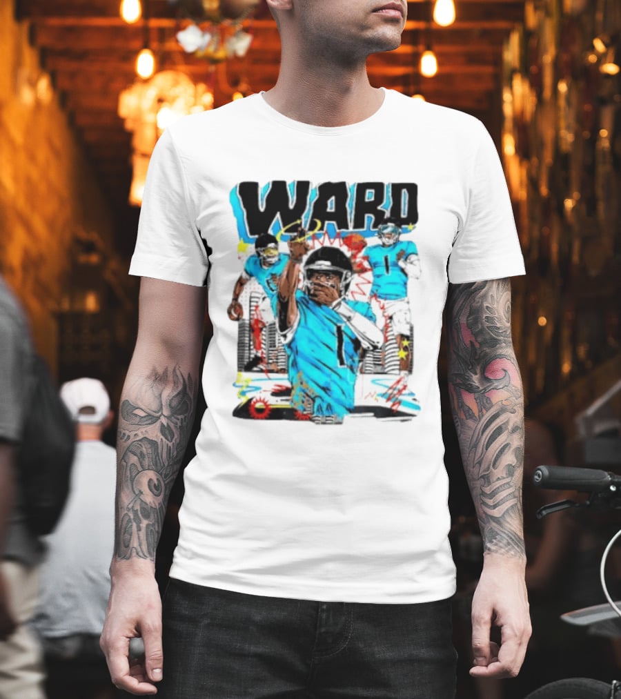 Tennessee Titans Ward Player Cartoon Comic T-Shirt