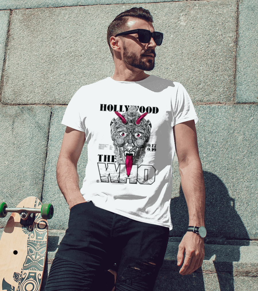 Hollywood The Who Los Angeles 2025 Demon Face 9.17 9.18 T-Shirt