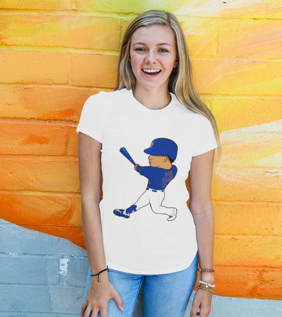 Juan Soto 22 Mets Baseball Swing LGM T-Shirt