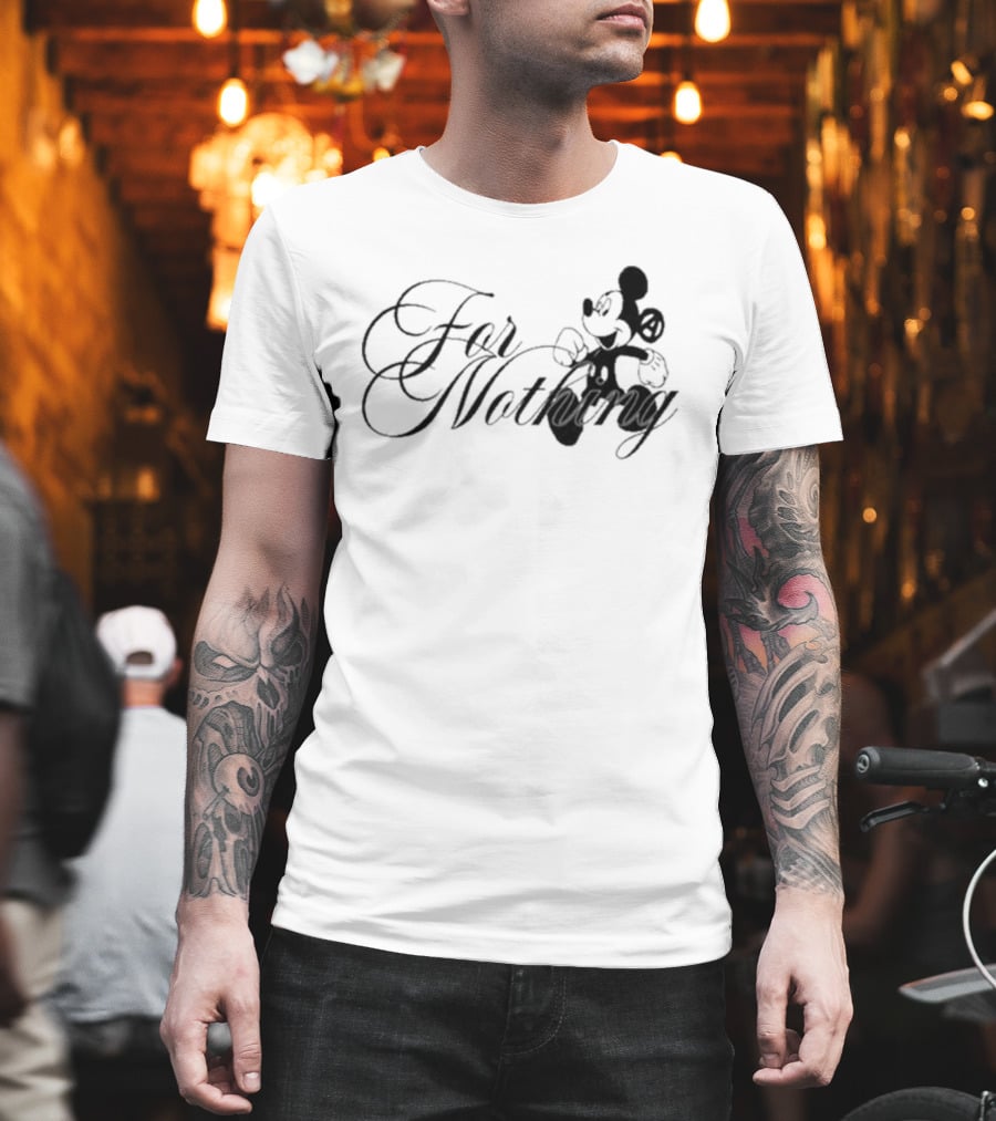 Mickey Mouse Nine Vicious For Nothing Tour 2025 For Nothing T-Shirt