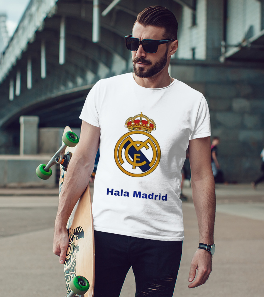 Hala Madrid Real Madrid CF Crest Spain Football Club T-Shirt