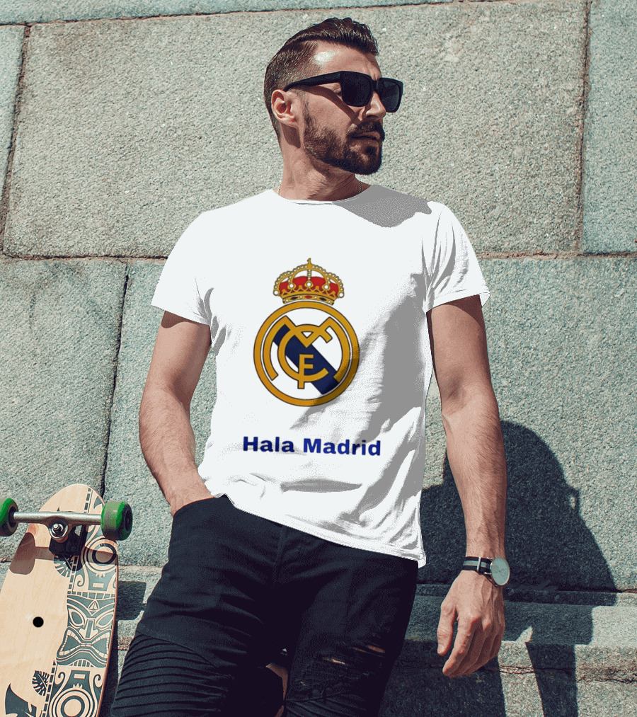 Hala Madrid Real Madrid CF Crest Spain Football Club T-Shirt
