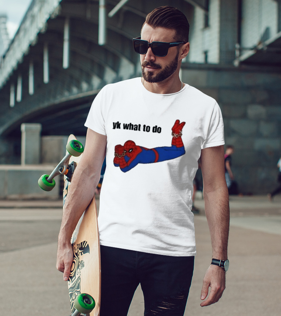 Spooderman YK What To Do Meme T-Shirt