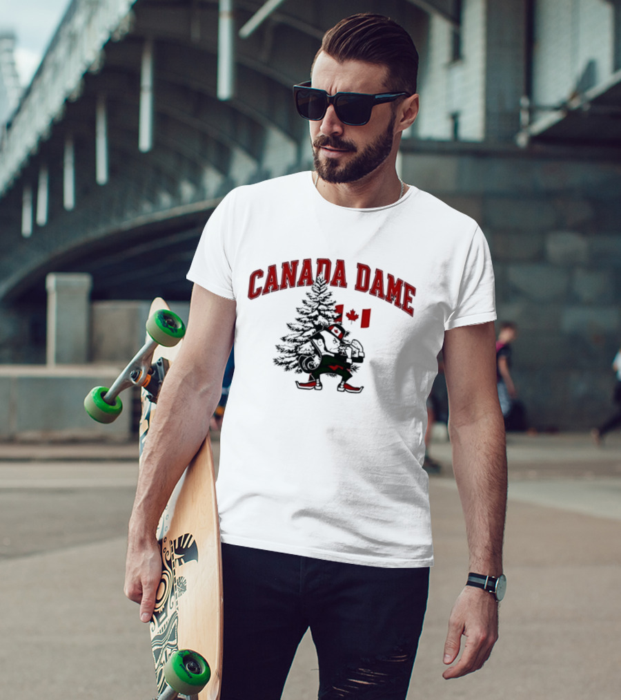 Canada Dame Canadian Christmas Tree Notre Dame Fighting Irish T-Shirt