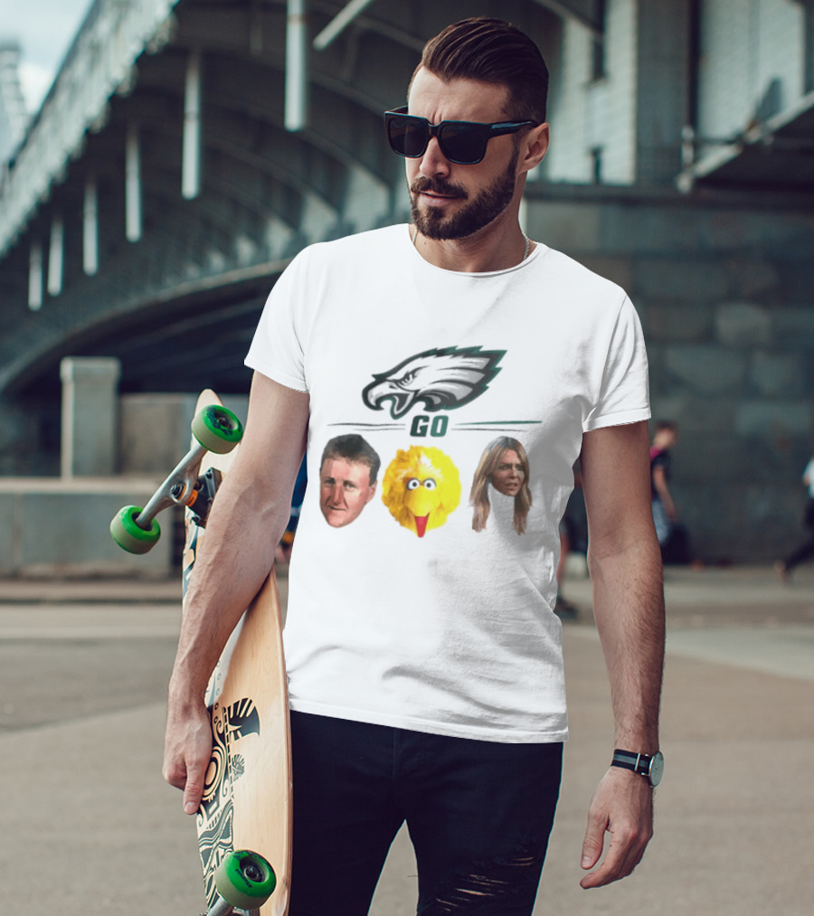 Philadelphia Eagles Go Birds Larry Bird Big Bird The Bird T-Shirt