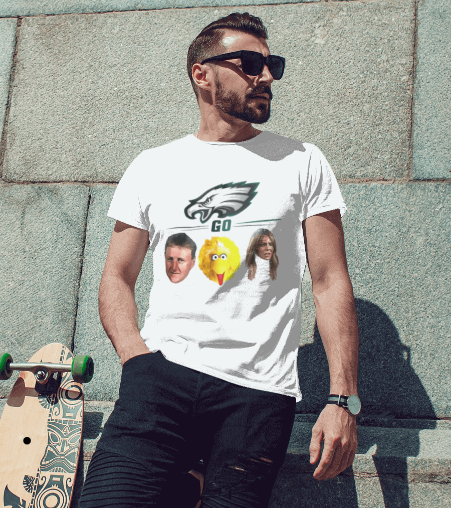 Philadelphia Eagles Go Birds Larry Bird Big Bird The Bird T-Shirt