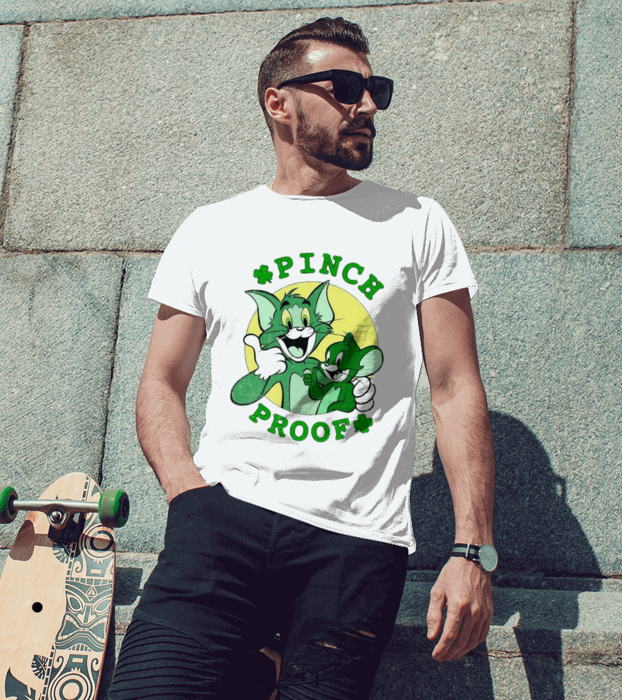 Tom And Jerry Pinch Proof St. Patrick's Day Celebration T-Shirt
