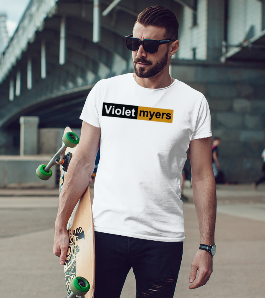 Violet Myers Black And Orange T-Shirt