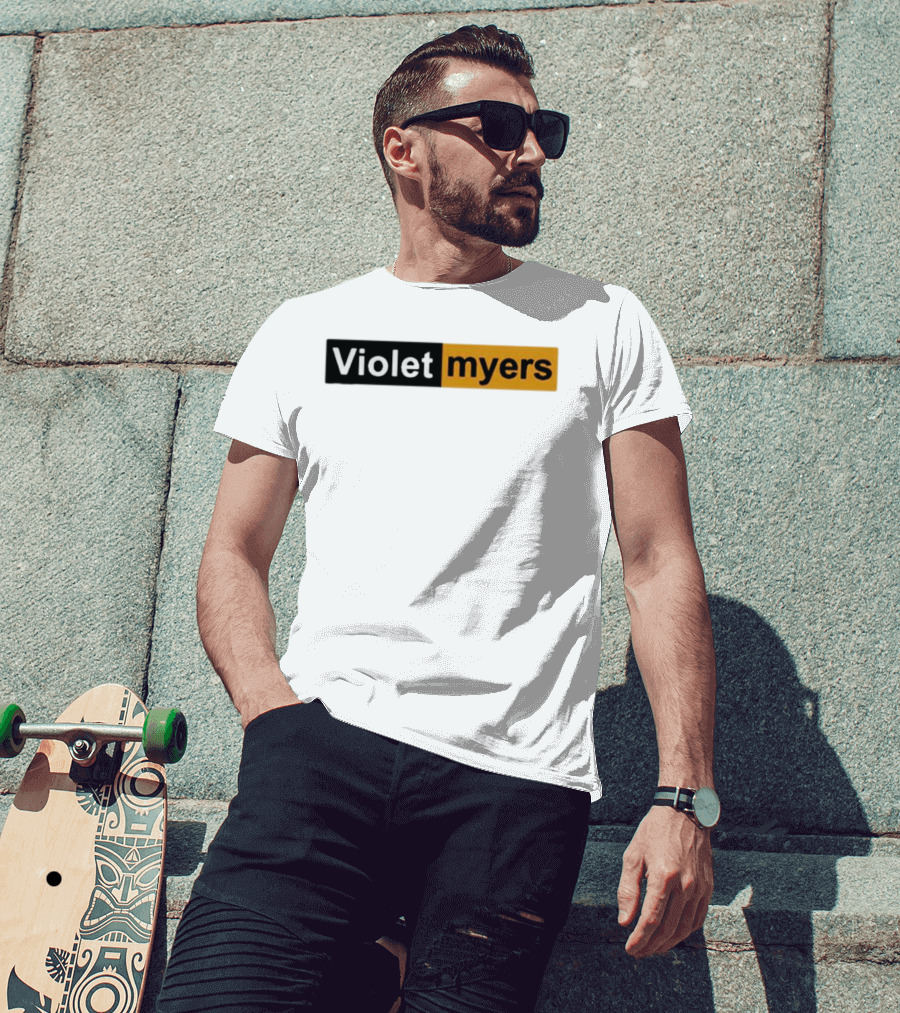 Violet Myers Black And Orange T-Shirt