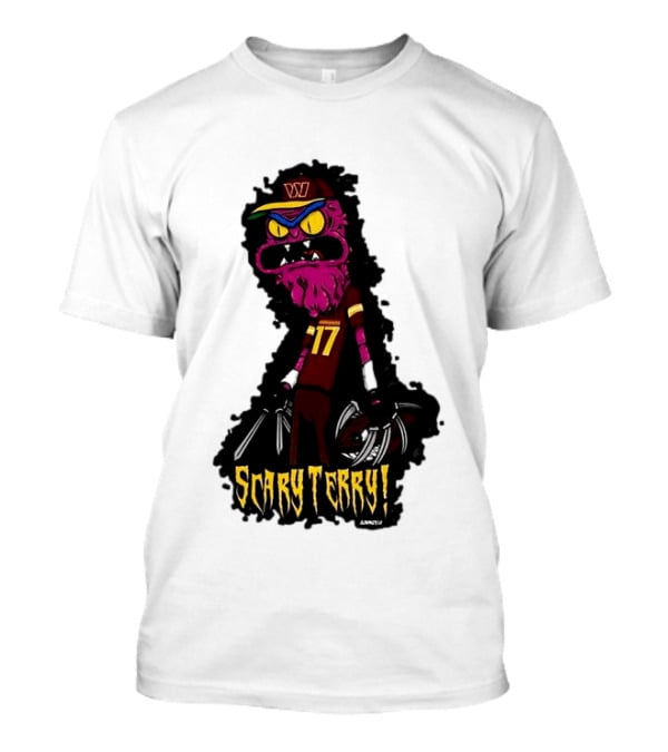 Washington Commanders Scary Terry McLaurin 17 Terrifying Terry T-Shirt