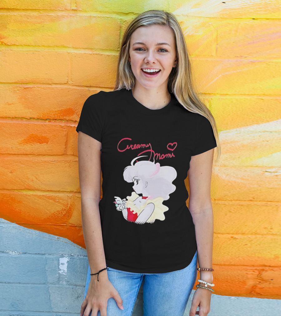 Magical Angel Creamy Mami Anime Character With Heart And Butterfly T-Shirt