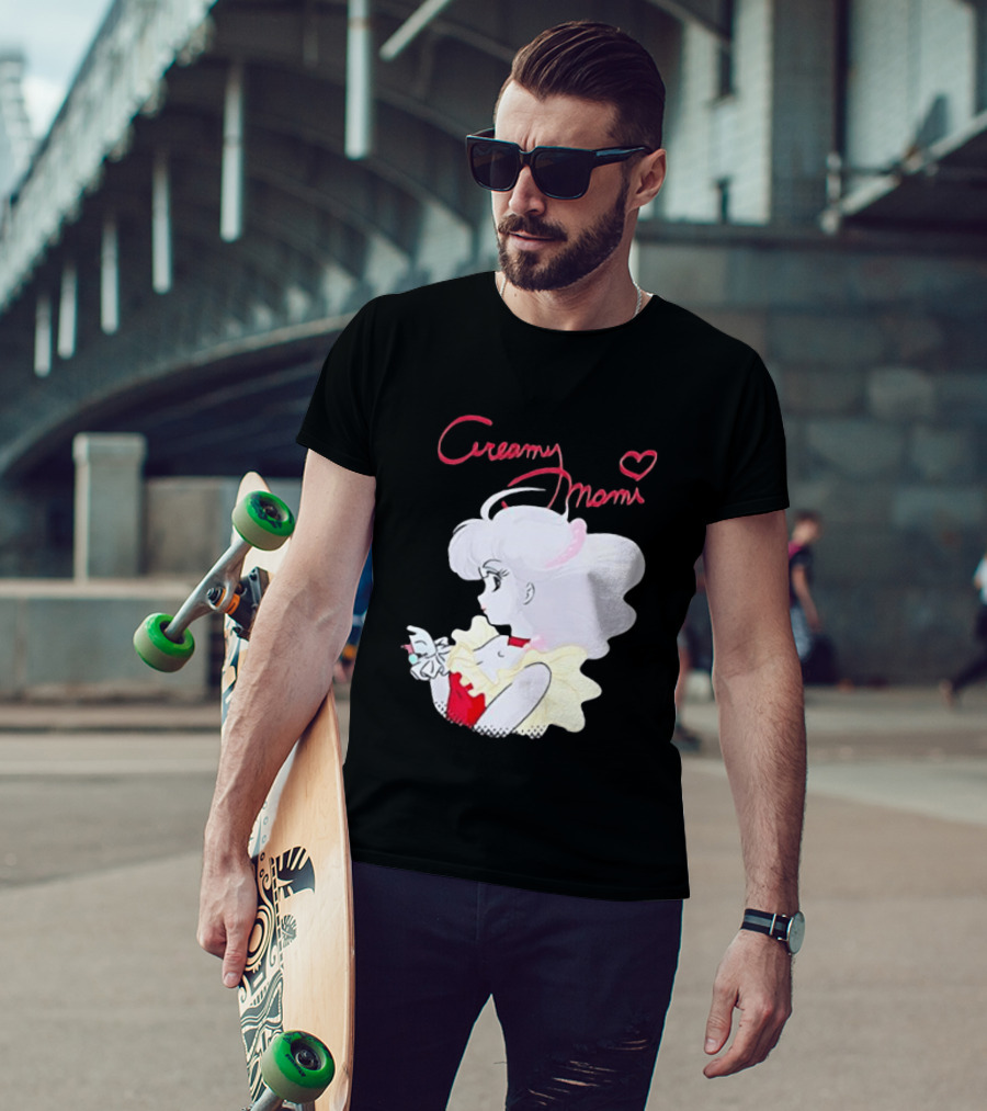 Magical Angel Creamy Mami Anime Character With Heart And Butterfly T-Shirt