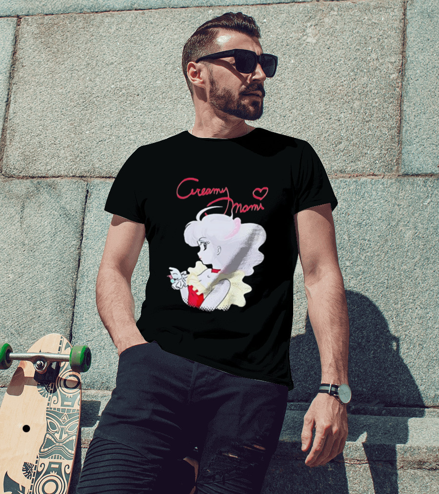 Magical Angel Creamy Mami Anime Character With Heart And Butterfly T-Shirt