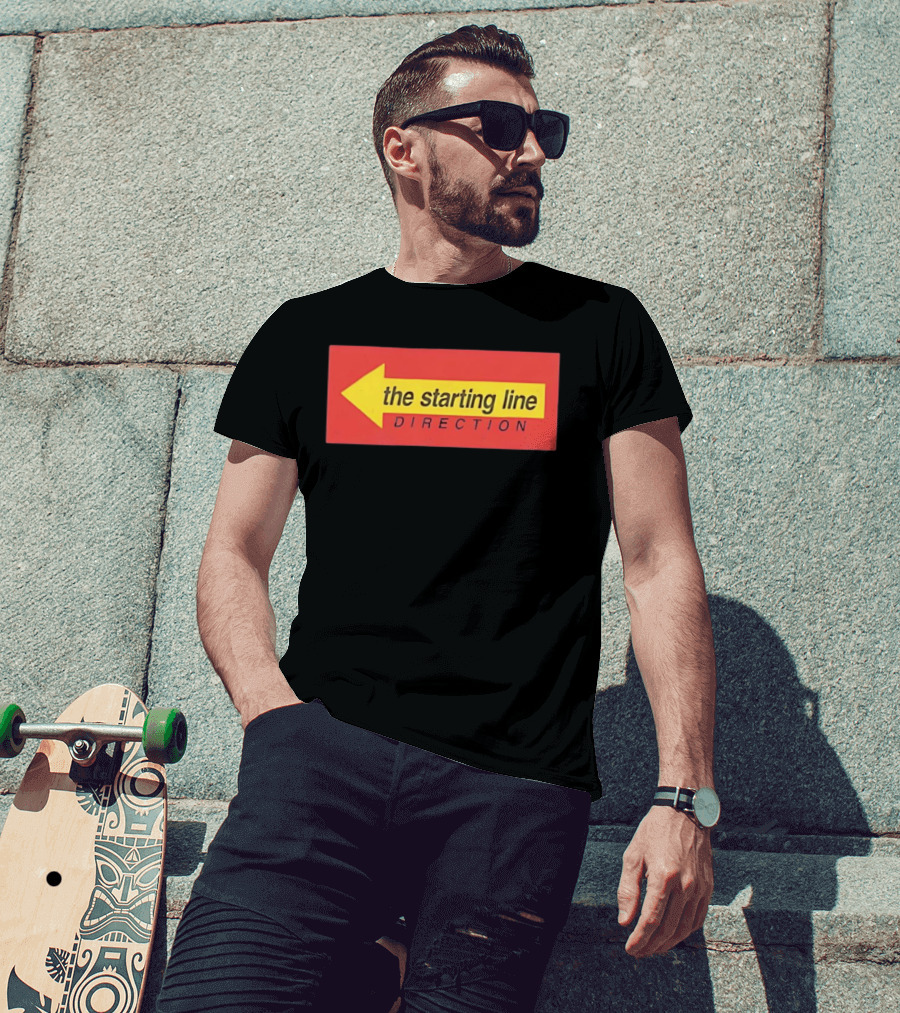 The Starting Line Direction Pop Punk Band Yellow Arrow T-Shirt