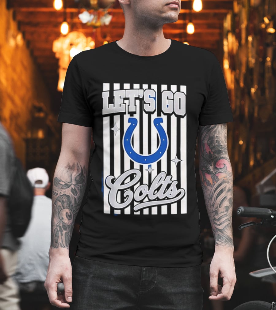 Let's Go Indianapolis Colts Football Colts Horseshoe T-Shirt