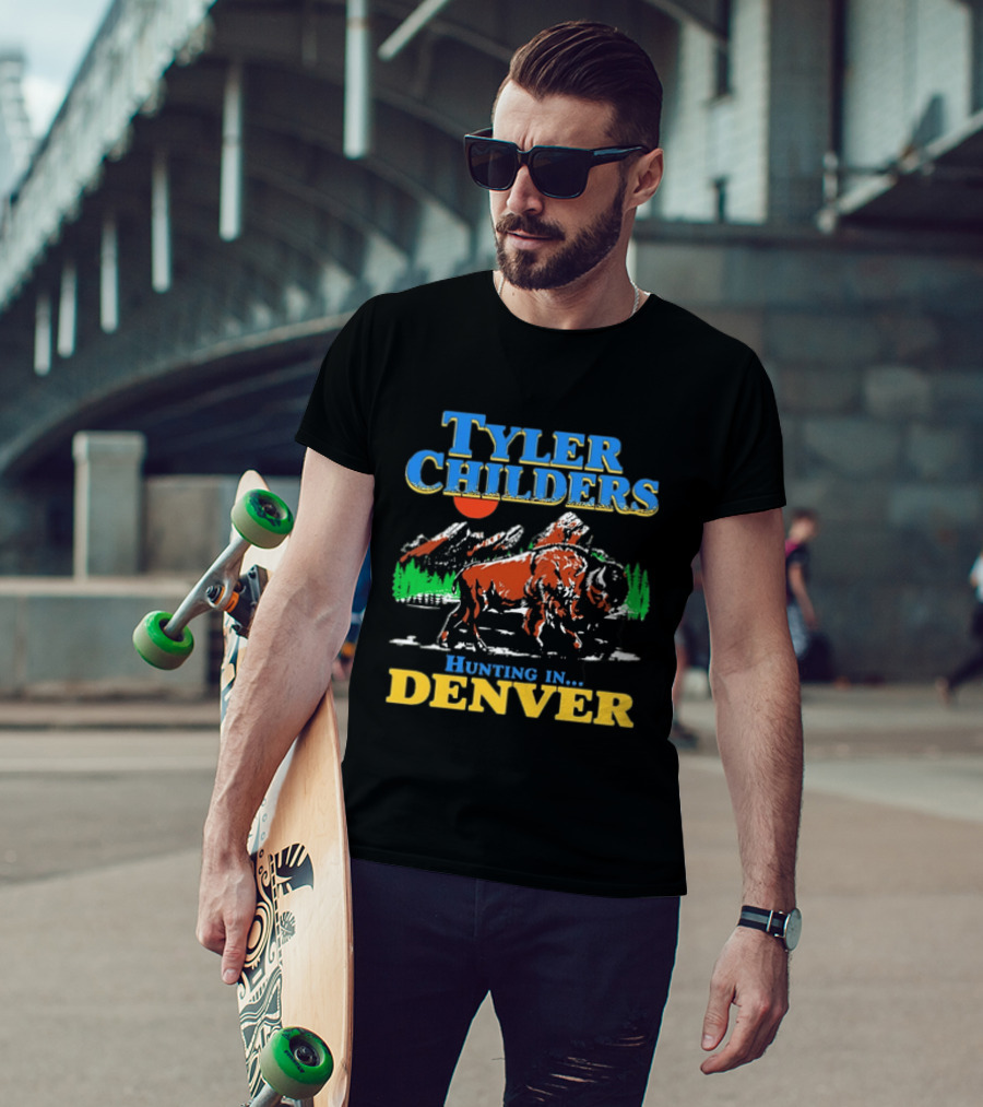 Tyler Childers Hunting In Denver Country Music Buffalo Mountains T-Shirt