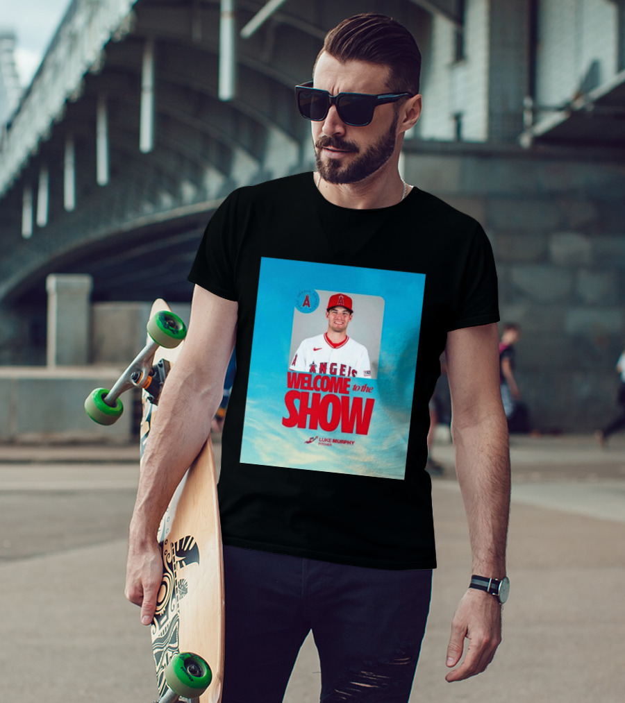 Welcome To The Show Luke Murphy Angels Pitcher T-Shirt