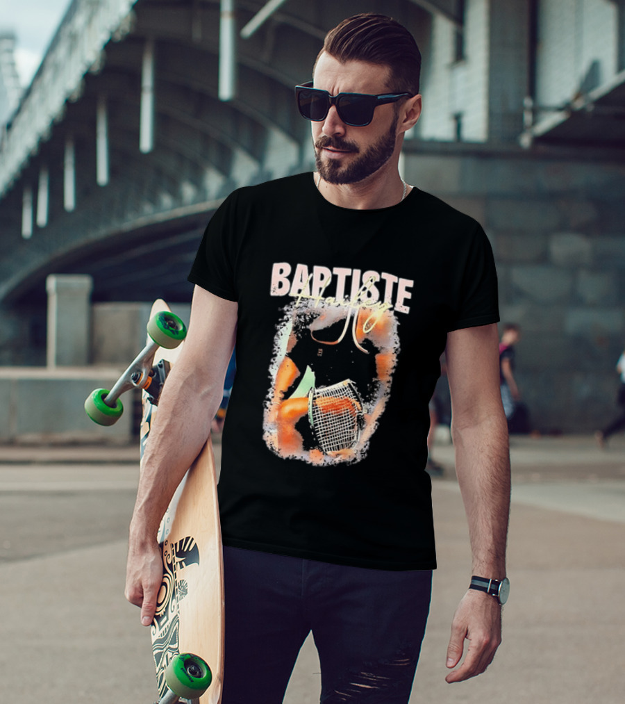 Baptiste Hailey Tennis Player With Racket T-Shirt