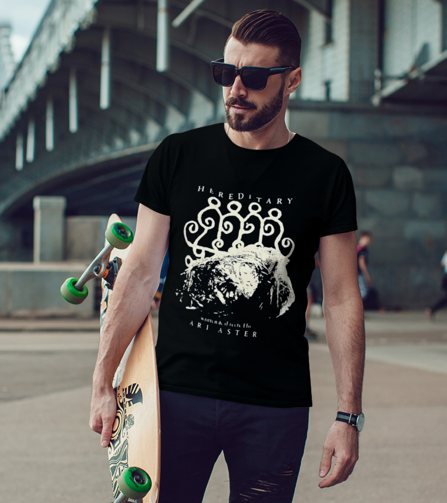 Hereditary Written And Directed By Ari Aster Spiral T-Shirt