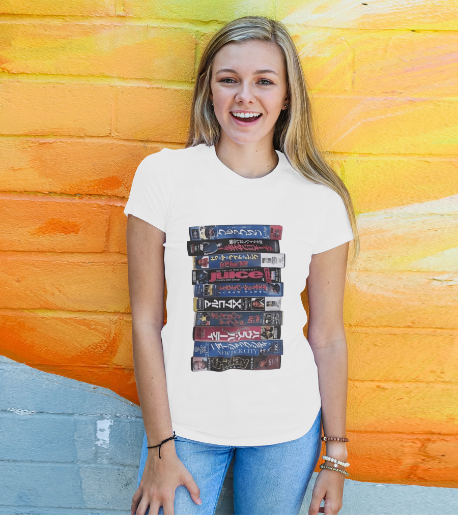 Friday Malcolm X Boyz N The Hood Juice Do The Right Thing New Jack City VHS Collection T-Shirt