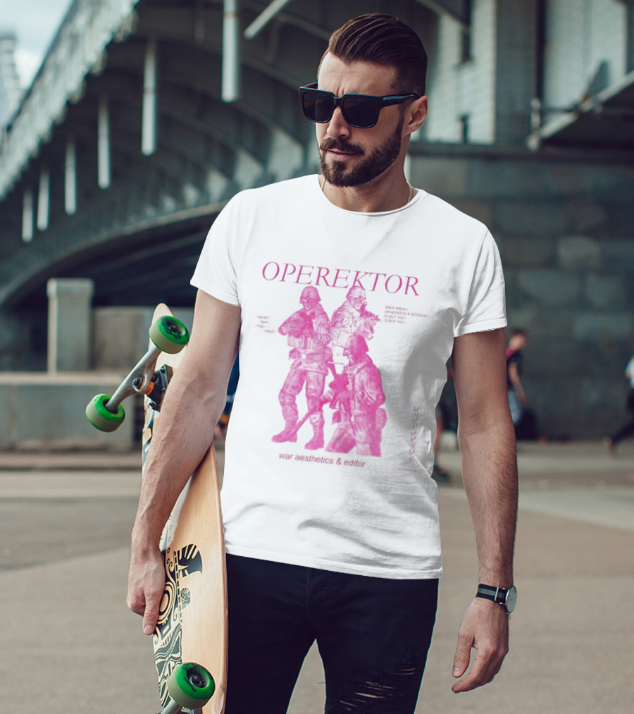 Operektor War Aesthetics Tactical Editor Time Signature Authored Narratives T-Shirt