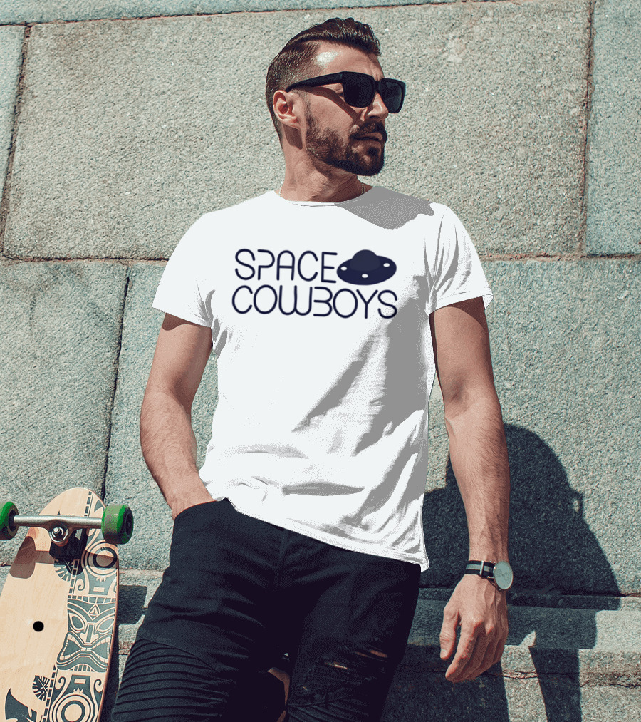 Space Cowboys UFO Sci Fi Cowboy Fusion T-Shirt
