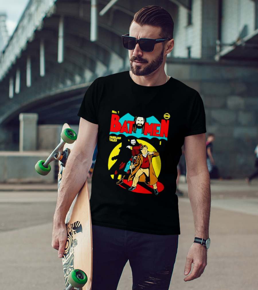 No 1 Bat Men Familiar Tales What We Do In The Shadows T-Shirt