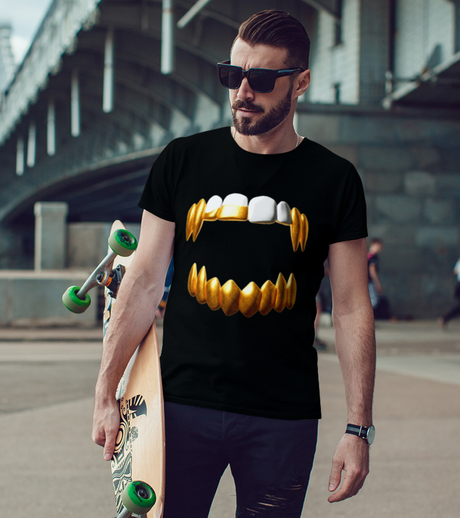 Sid The 3Rd Shop Store Gold Teeth Grillz T-Shirt