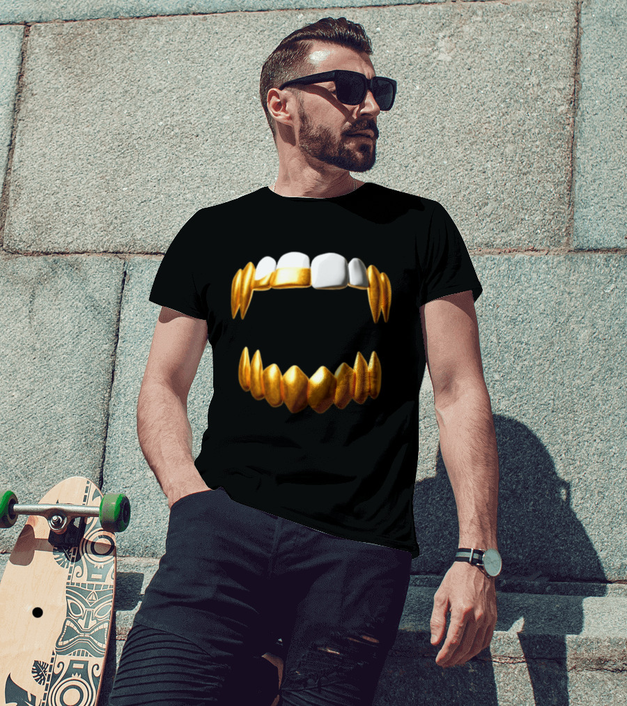 Sid The 3Rd Shop Store Gold Teeth Grillz T-Shirt
