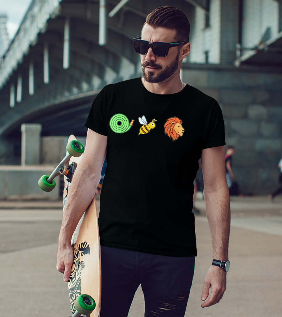 Hose Bee Lion Rebus Visual Wordplay Puzzle T-Shirt