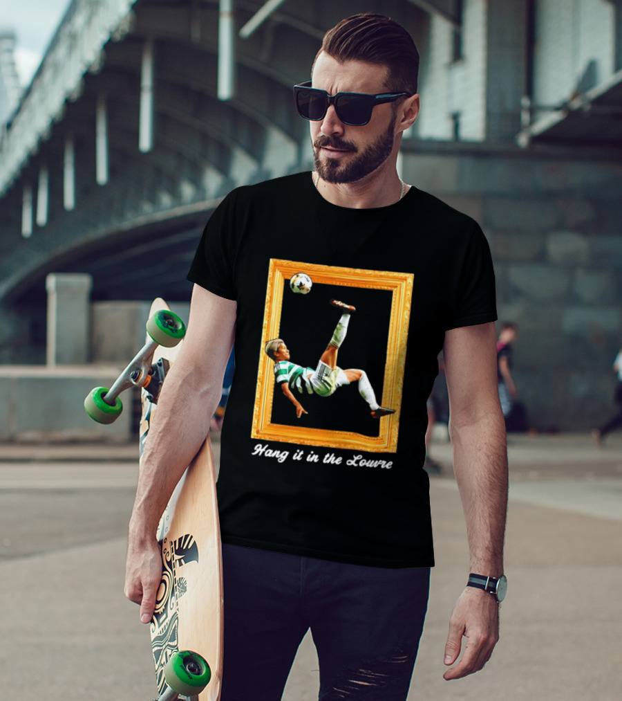 Kyogo Furuhashi Celtic FC Hang It In The Louvre Soccer Art футболка T-Shirt
