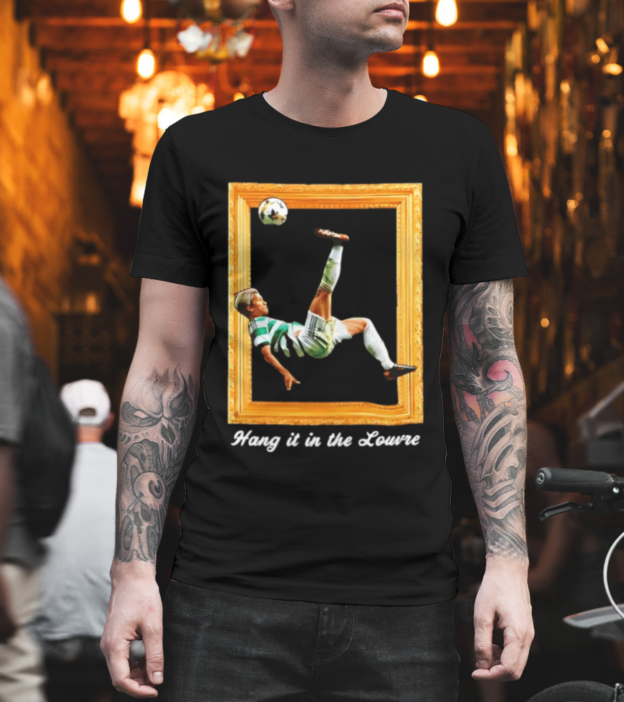 Kyogo Furuhashi Celtic FC Hang It In The Louvre Soccer Art футболка T-Shirt
